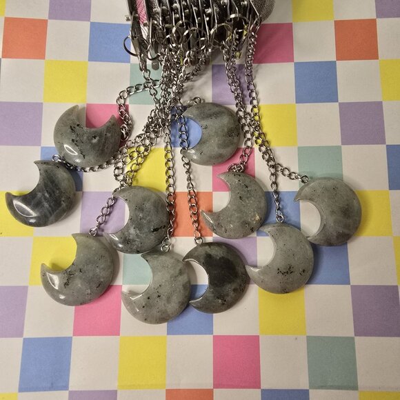 Labradorite Moon Crystal Tea Infuser - Picture 1 of 4